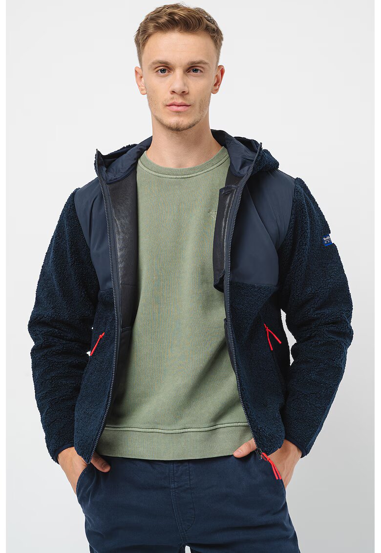 Red Bull Racing by Pepe Jeans London Pepe Jeans London - Jacheta cu gluga si buzunare cu fermoar - Bleumarin