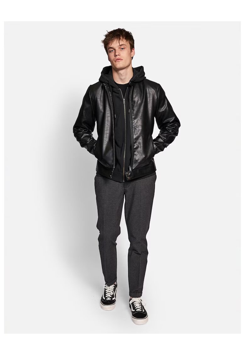 Redefined Rebel Geaca barbati - Piele ecologica - Negru