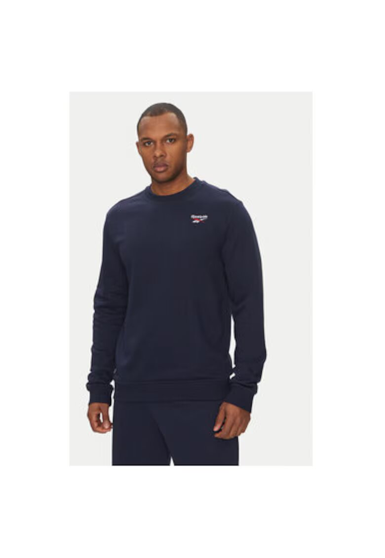 Reebok Bluza barbati 100217146 - Bumbac/Poliester reciclat - Bleumarin - Bleumarin