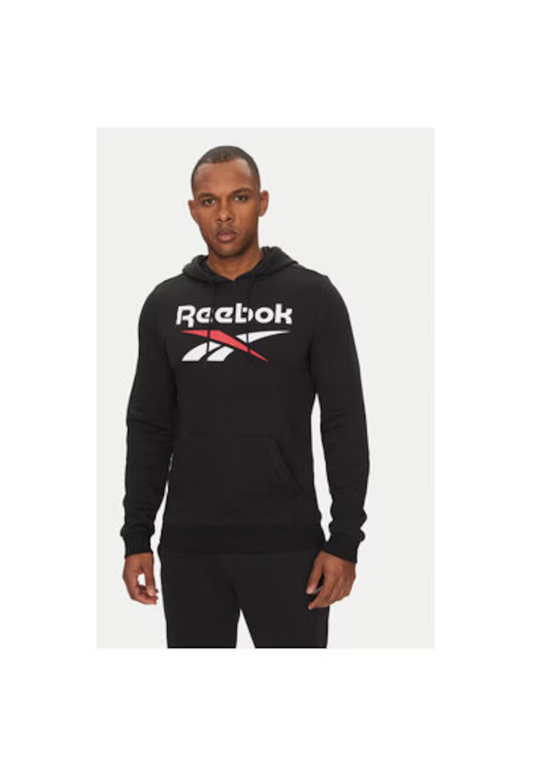 Reebok Bluza barbati 100221781 - Bumbac/Poliester reciclat - Negru - Negru