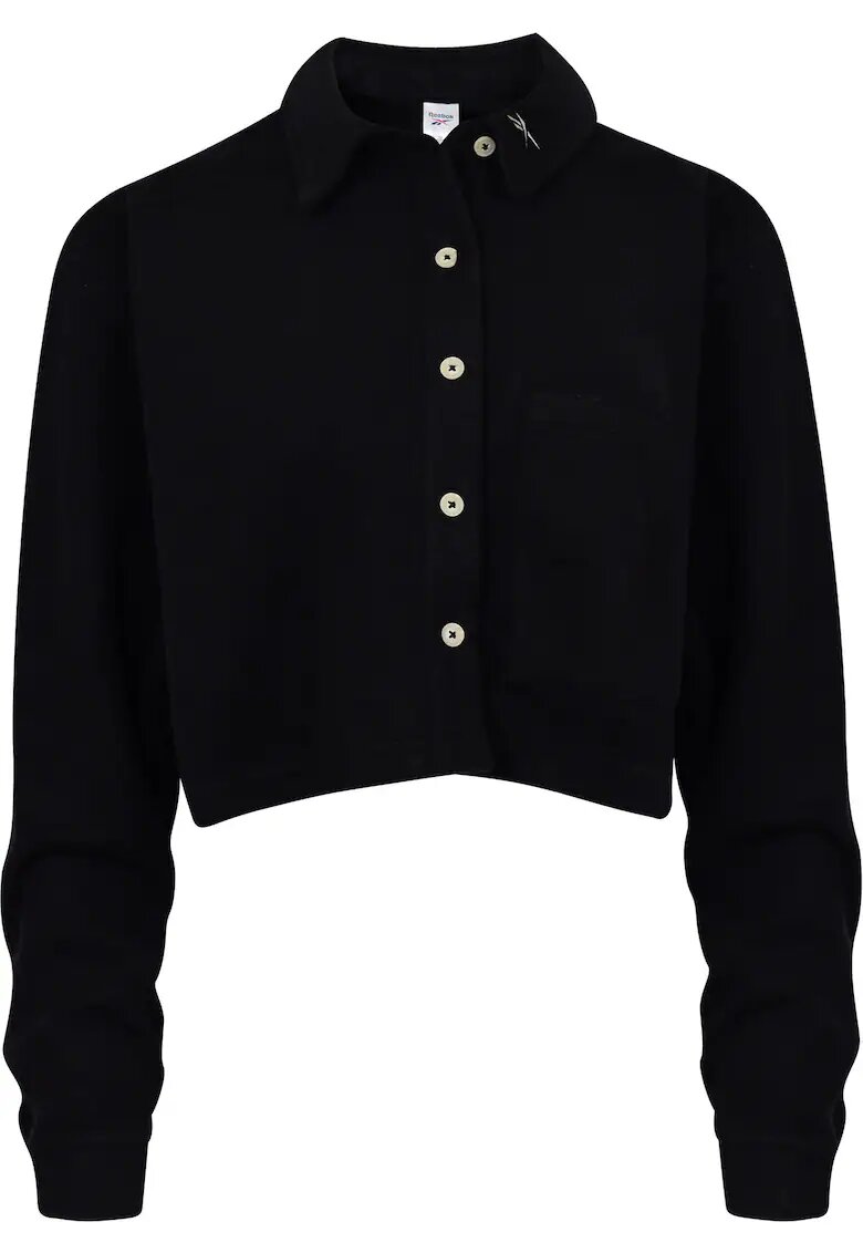 Reebok Bluza dama - CL WDE FLEECE LAYER HT7868 - negru - bumbac