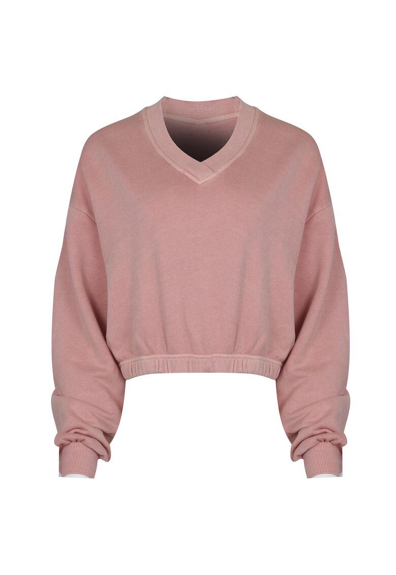 Reebok Bluza sport dama - CL RBK ND FT CREW - roz pudrat - 100% bumbac