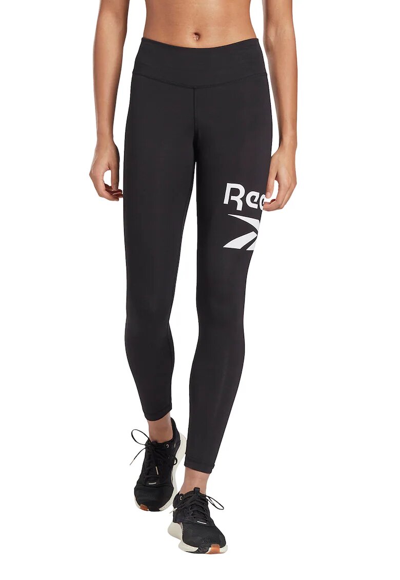 Reebok Colanti cu imprimeu logo - pentru fitness Identity - Negru