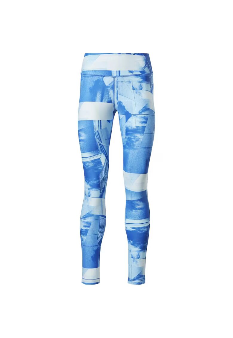 Reebok Colanti fitness cu imprimeu abstract -