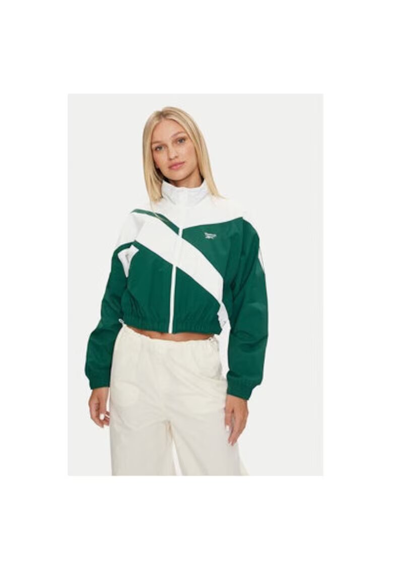 Reebok Geaca dama - 304552618 - Poliamida - Verde - Verde