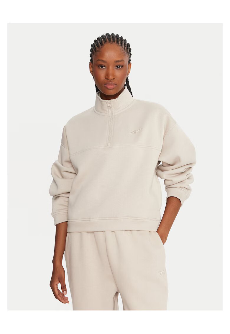 Reebok Hanorac dama bej - din textil