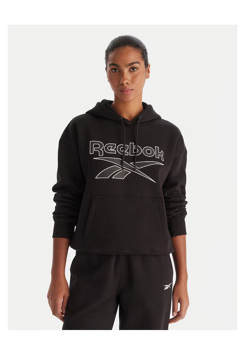 Reebok Hanorac dama logo - negru - textil