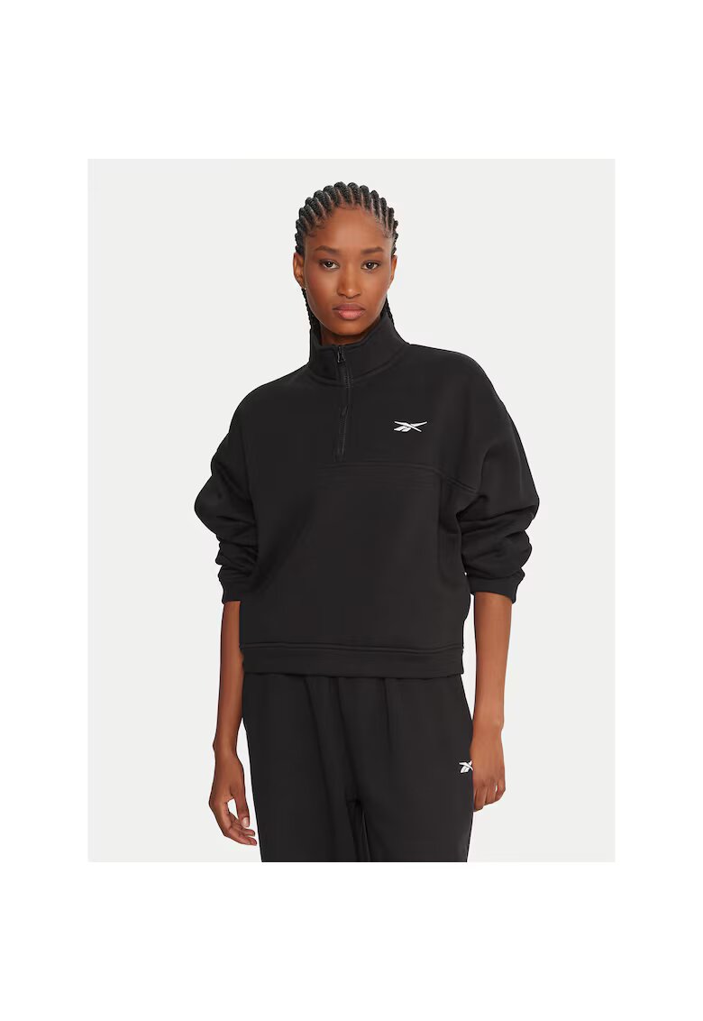 Reebok Hanorac sport dama negru - bumbac -
