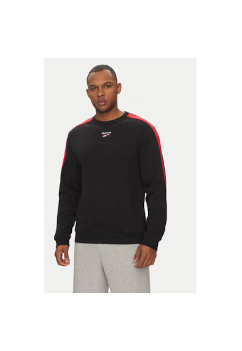 Reebok Hanorc barbati 100215502 - Bumbac/Poliester - Negru - Negru