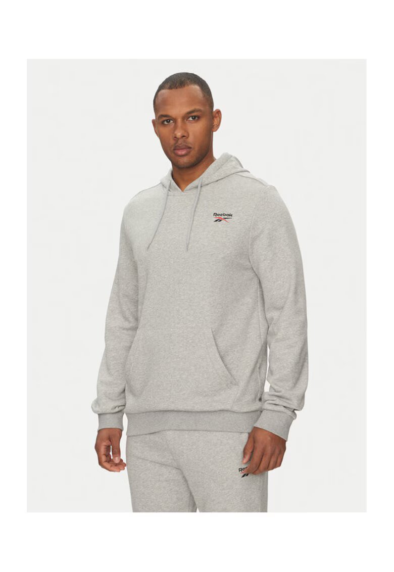 Reebok Hanorc barbati 100221785 - Bumbac/Poliester - Gri - Gri