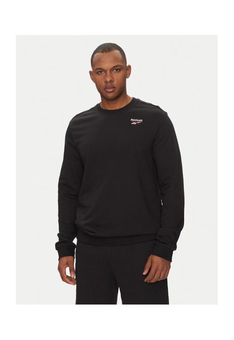 Reebok Hanorc barbati 100221788 - Bumbac/Poliester - Negru - Negru