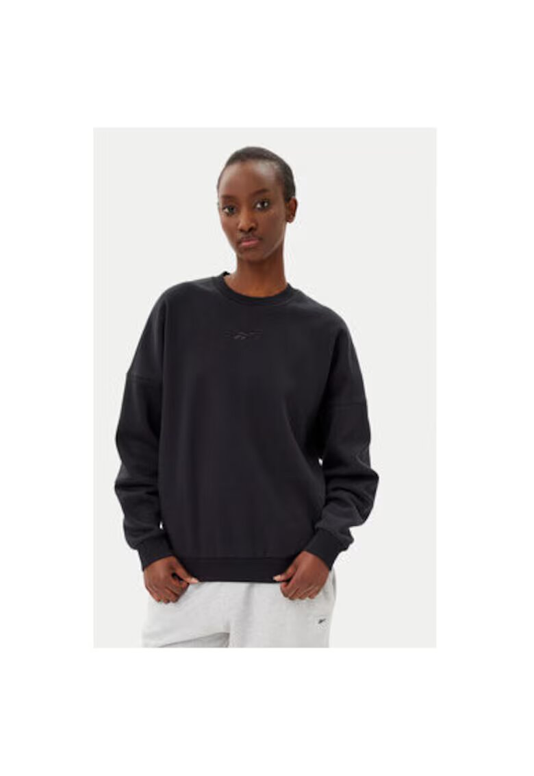 Reebok Hanorc dama 100075359 - Bumbac/Poliester - Negru - Negru