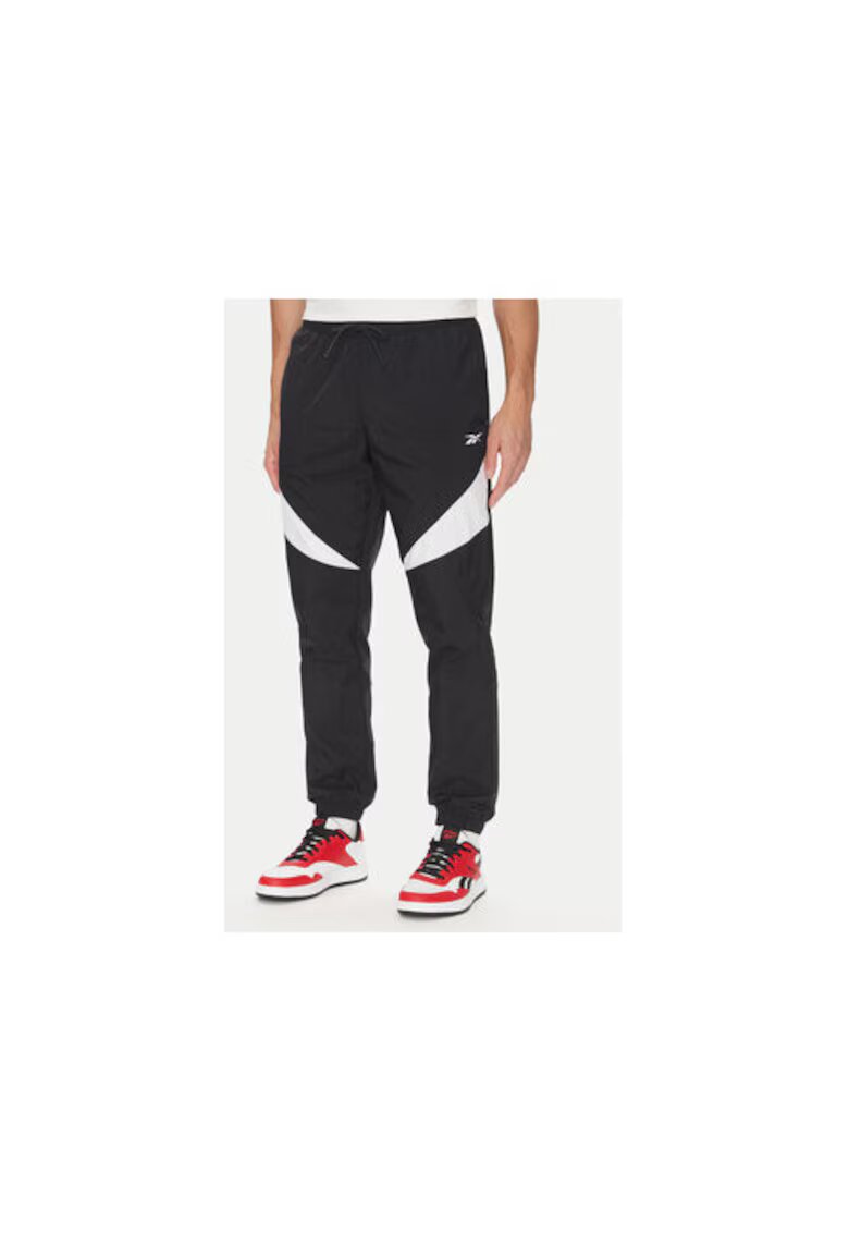 Reebok Pantaloni de trening barbati 129706 - Poliamida - Negru - Negru