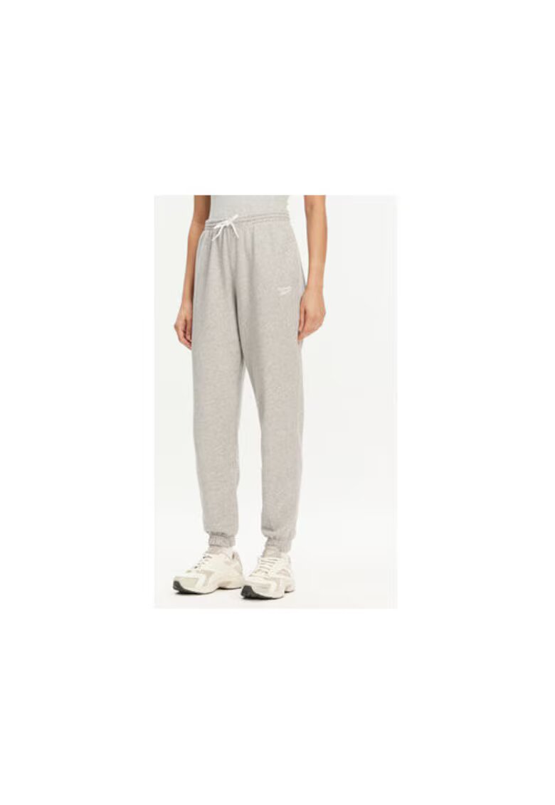 Reebok Pantaloni de trening dama 100071694 - Bumbac/Poliester - Gri - Gri