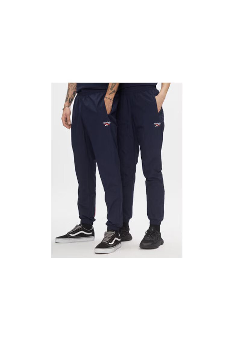 Reebok Pantaloni de trening unisex H54439 - Poliamida - Albastru - Albastru
