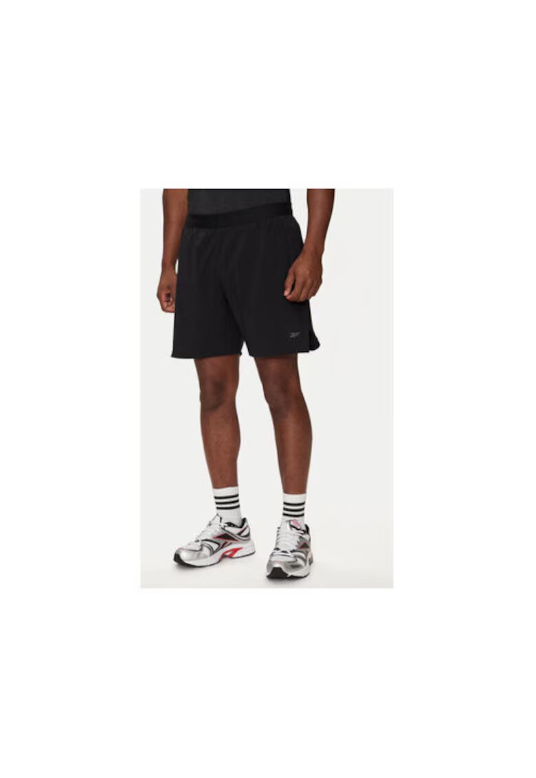 Reebok Pantaloni scurti barbati - 304553370 - Poliester - Negru - Negru