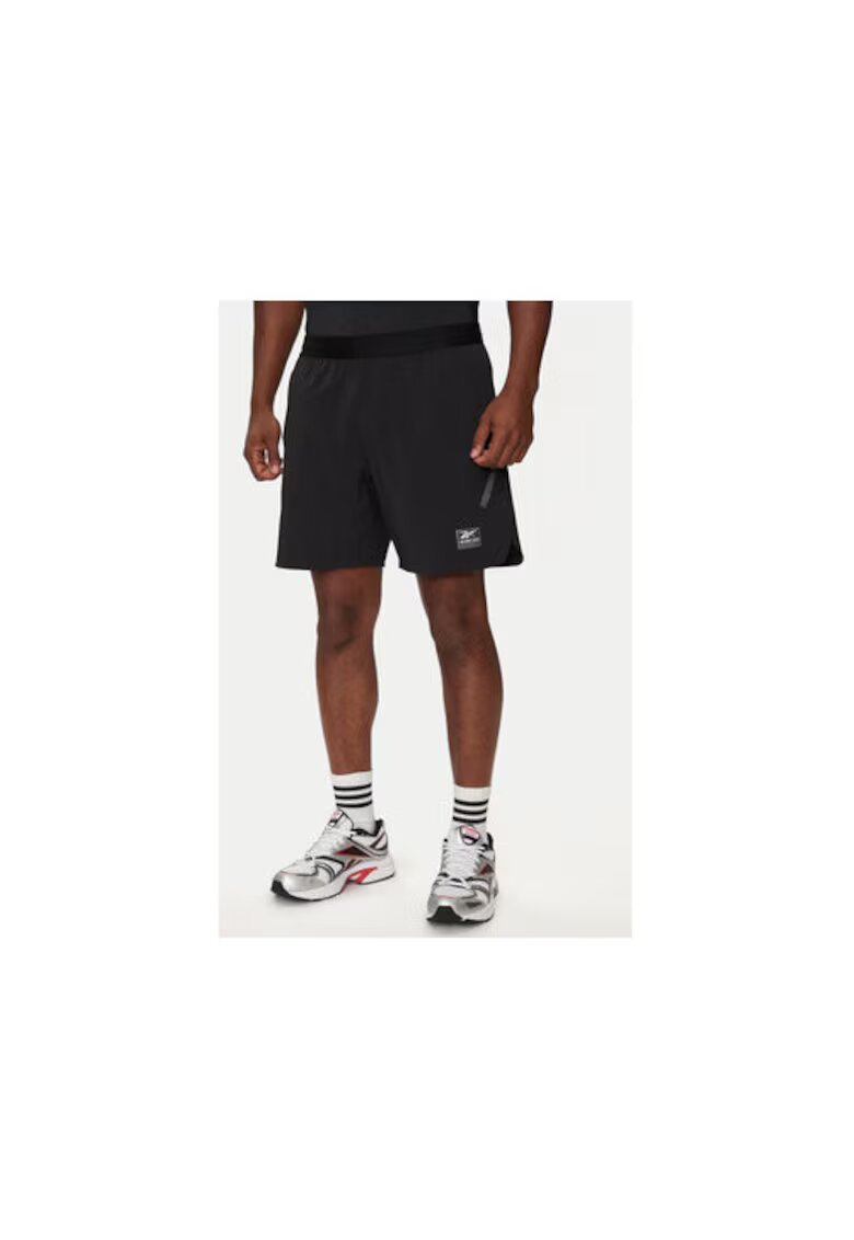 Reebok Pantaloni scurti barbati - 304553387 - Poliester - Negru - Negru