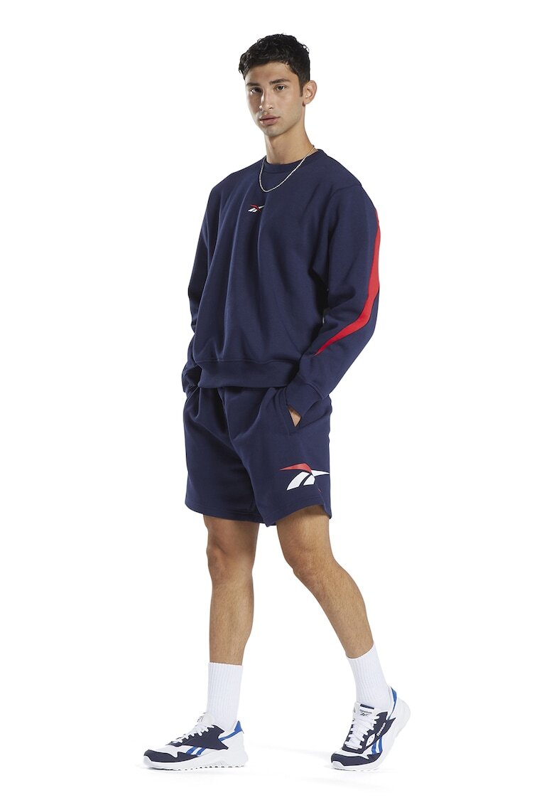 Reebok Pantaloni scurti cu logo si buzunare laterale Classics - Bleumarin