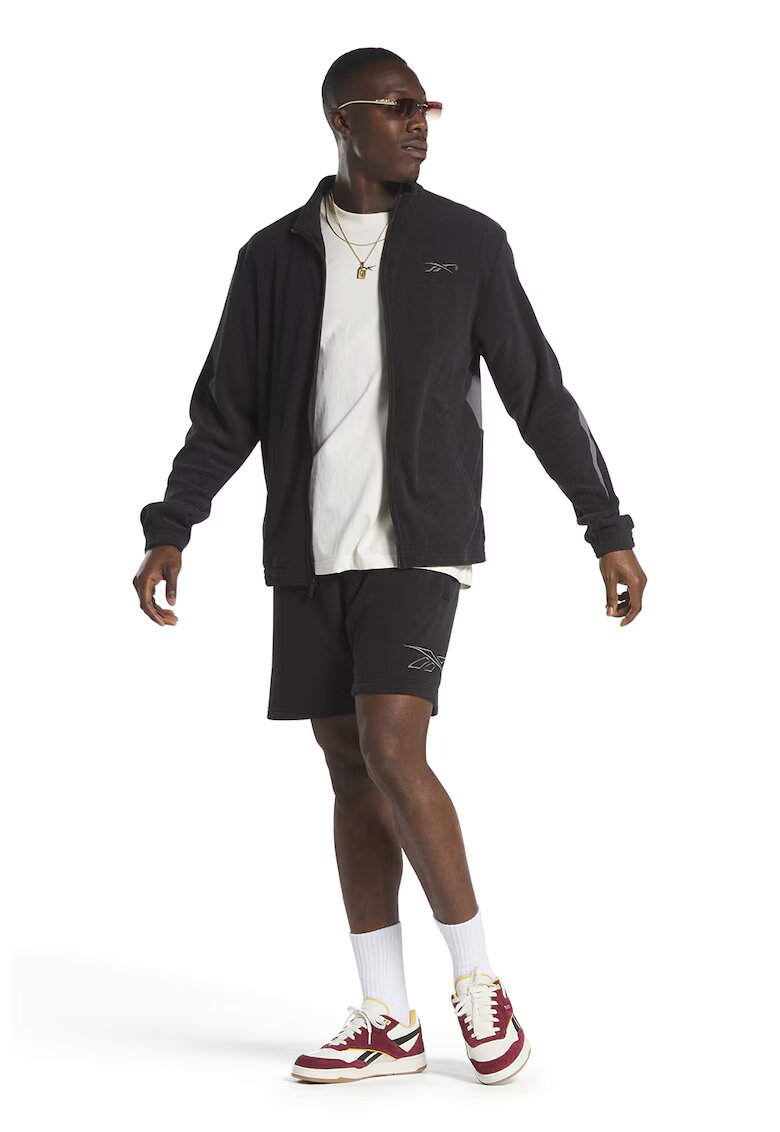 Reebok Pantaloni scurti relaxed fit cu snururi - Negru