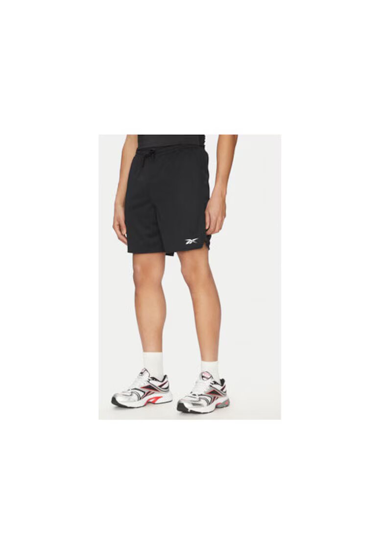 Reebok Pantaloni scurti sport barbati 100214877 - Poliester - 56498 - Negru