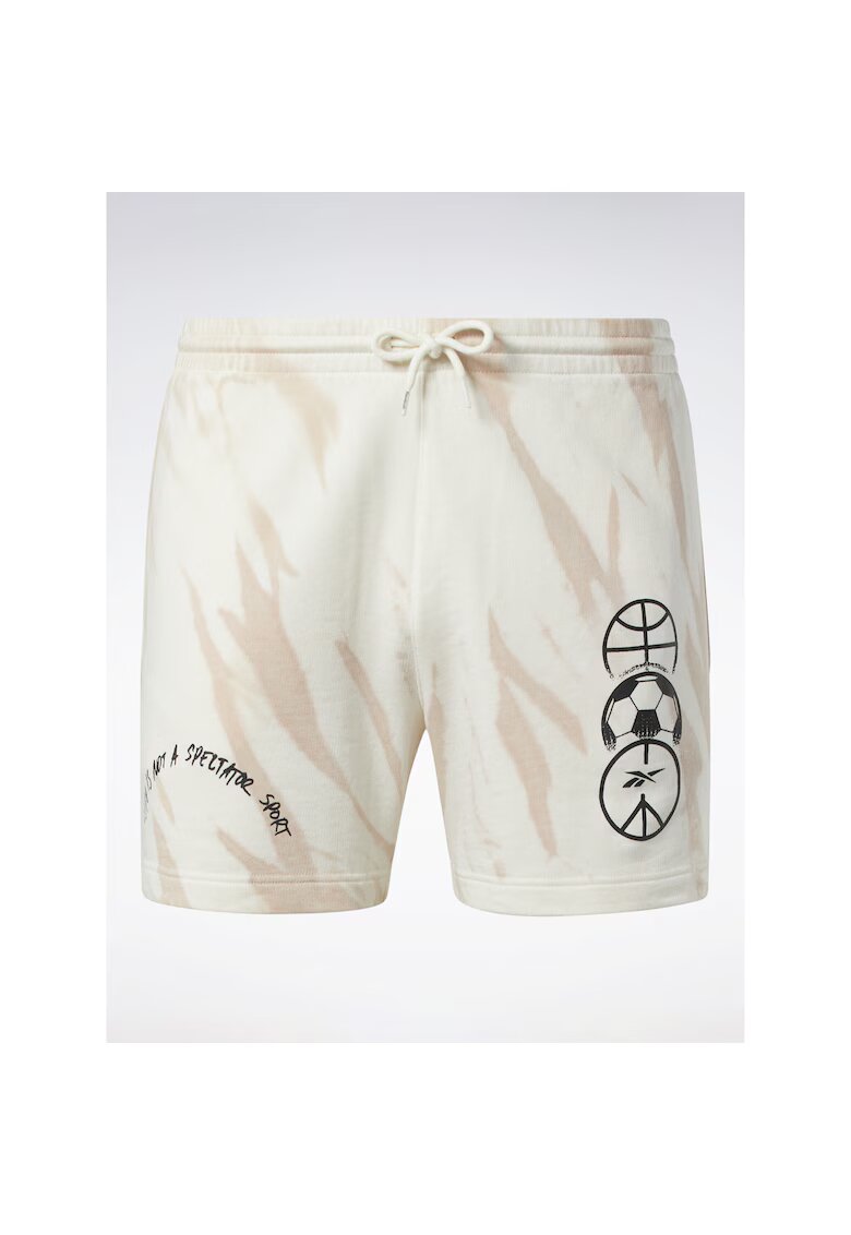 Reebok Pantaloni scurti sport barbati - 301802259 - Bumbac - Alb