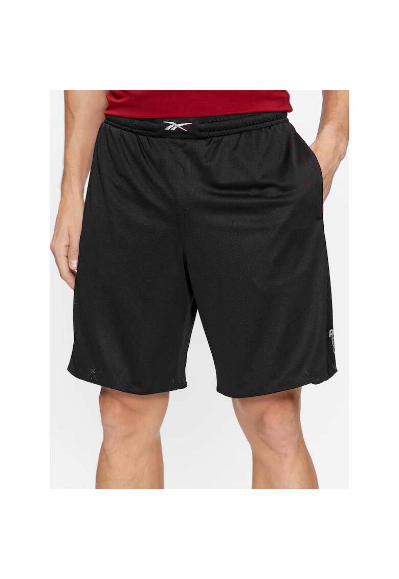 Reebok Pantaloni scurti sport barbati - 302533541 - Poliester - Negru