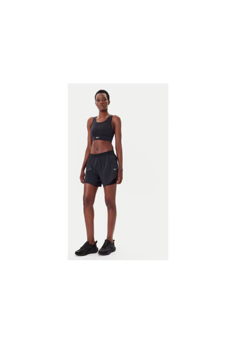 Reebok Pantaloni scurti sport dama 112518 - Poliester reciclat - Negru - Negru