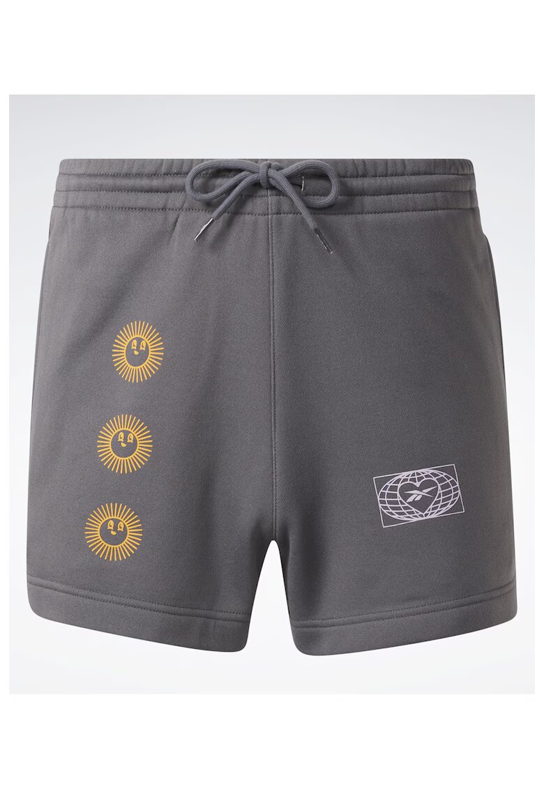 Reebok Pantaloni scurti unisex - Bumbac/Poliester - 301694229 - Gri