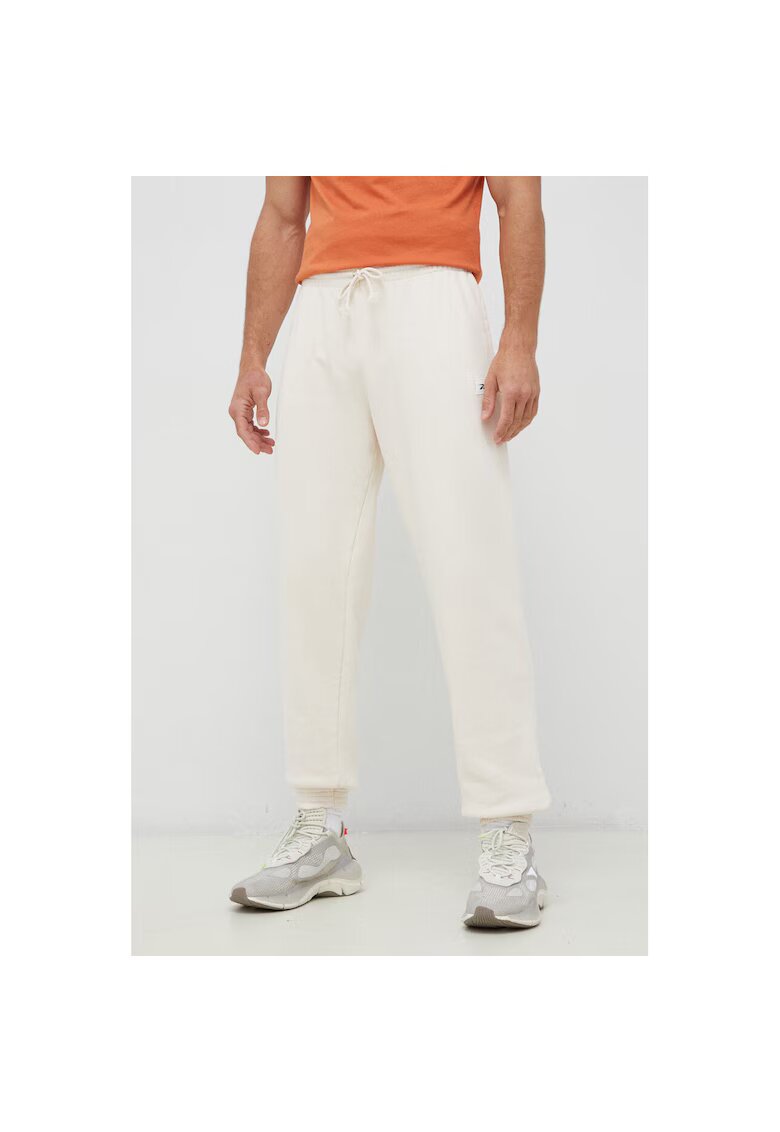 Reebok Pantaloni sport barbati HS9153 - Bumbac - Alb -