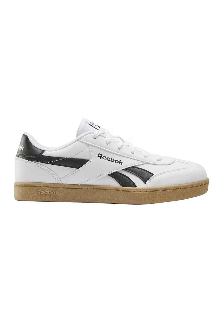 Reebok Pantofi din piele ecologica pentru tenis Smash Edge - Negru/Alb optic