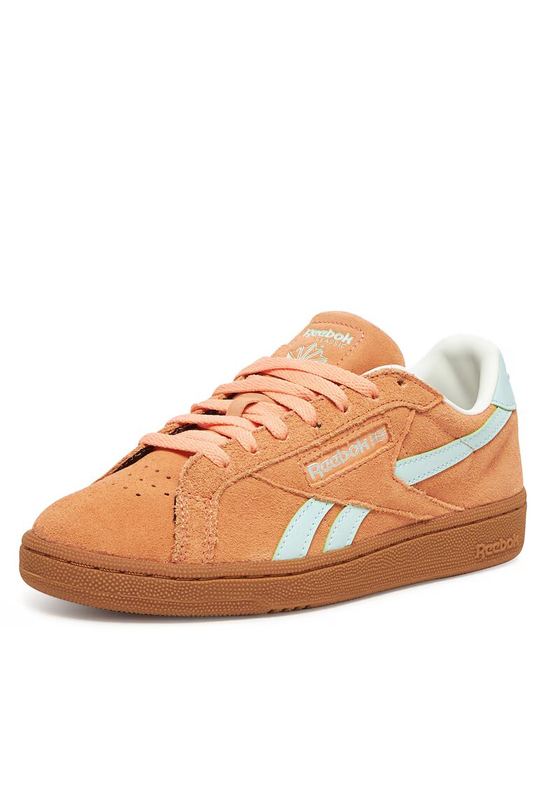 Reebok Pantofi sport dama CLUB C GROUNDS - portocaliu - piele naturala