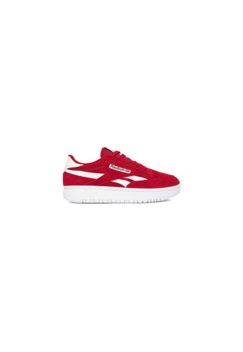 Reebok Pantofi sport dama EO-CLUB C DOUBLE REVENGE - rosu - piele naturala - sireturi