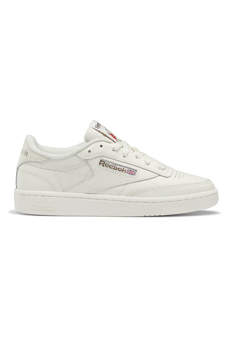 Reebok Pantofi sport de piele Club C85 - Alb murdar