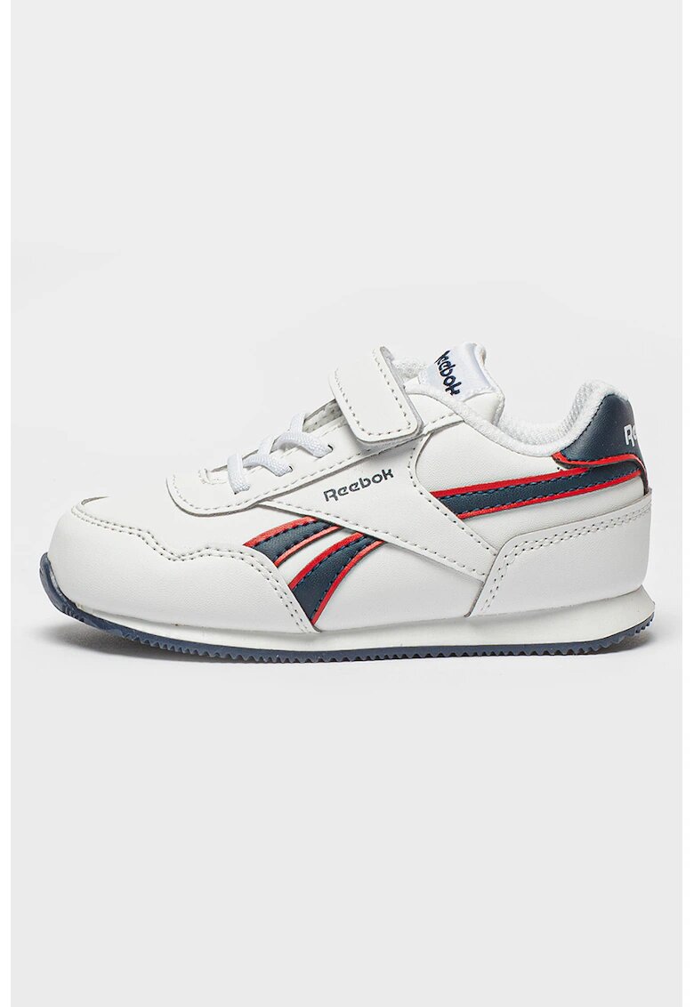 Reebok Pantofi sport din piele ecologica cu segment cu inchidere velcro Royal - Alb/Rosu vermillion/Bleumarin