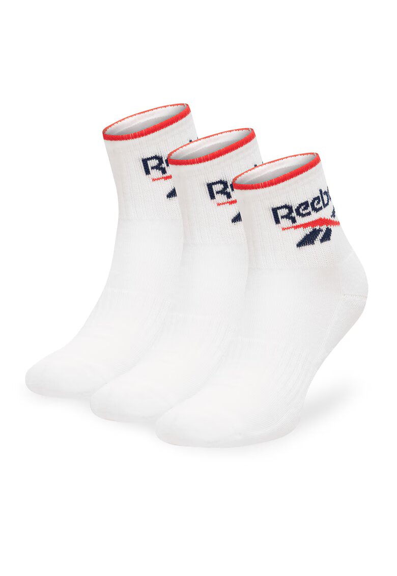 Reebok Sosete unisex - alb - set 3 perechi -