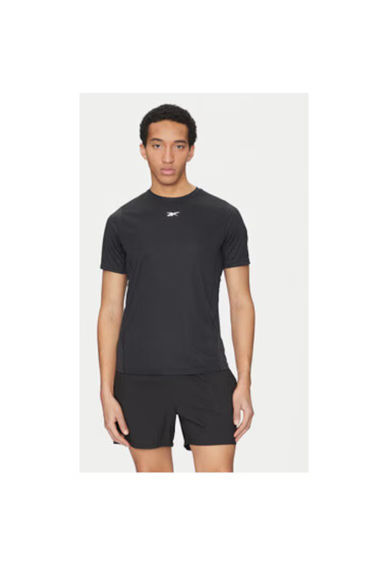 Reebok Tricou barbati 100070571 - Poliester reciclat - Negru - Negru