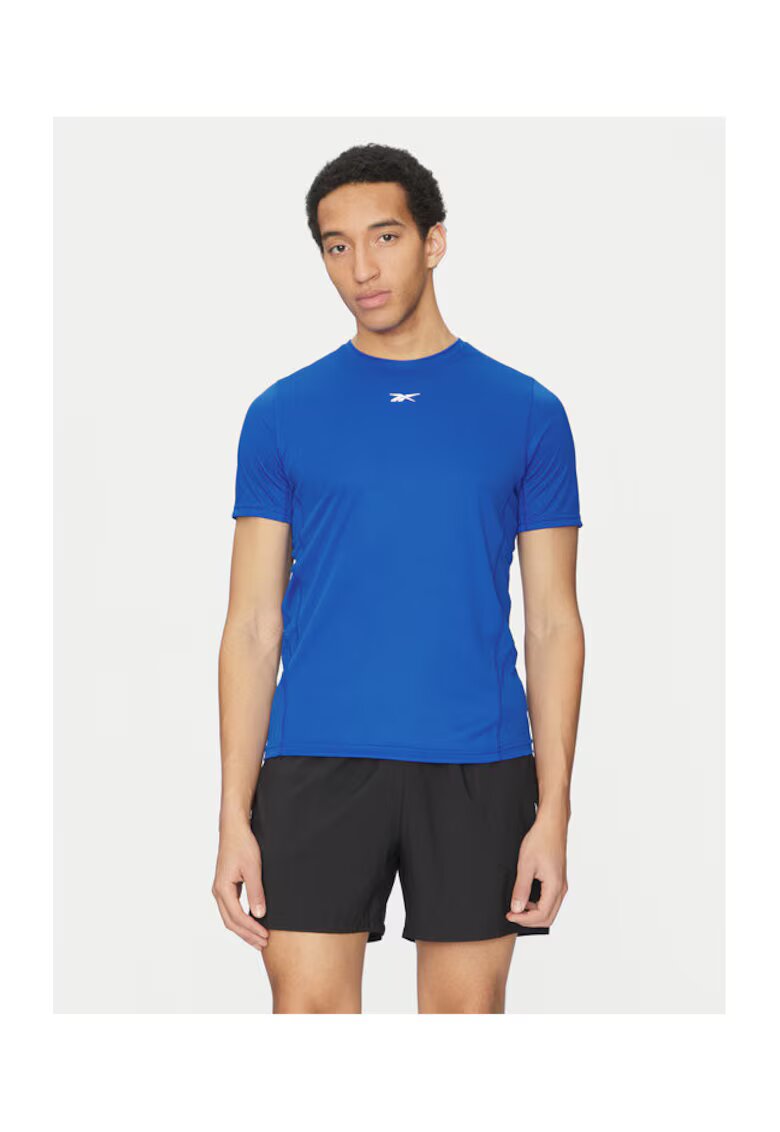 Reebok Tricou barbati 100214886 - Poliester reciclat - Albastru - Albastru