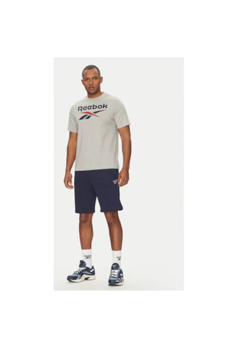 Reebok Tricou barbati 100217137 - Bumbac - Gri - Gri