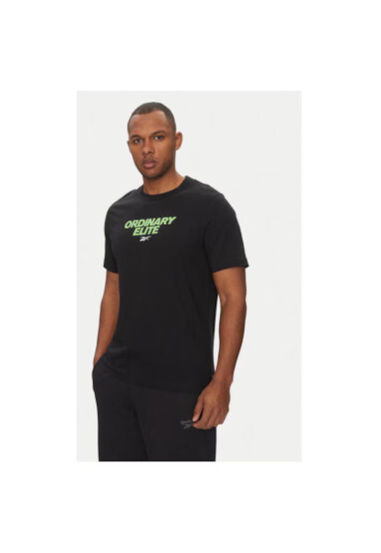 Reebok Tricou barbati 100218824 - Bumbac - 46798 - Negru