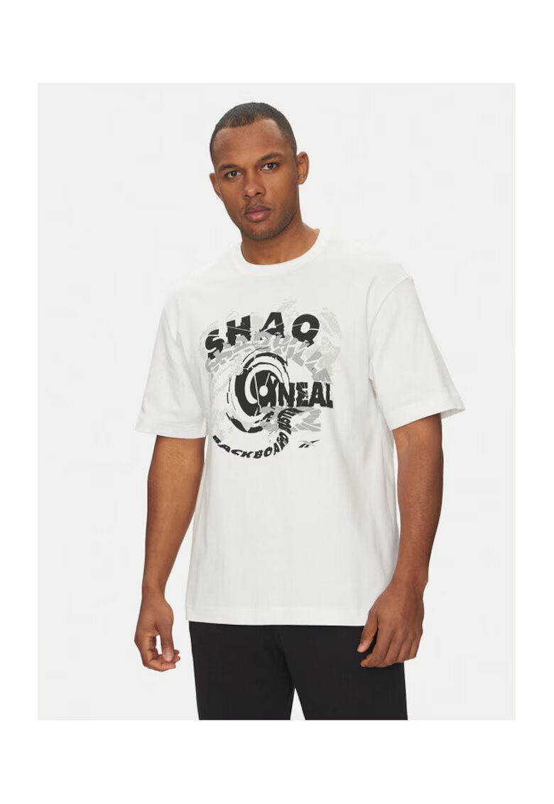 Reebok Tricou barbati 100218841 - Bumbac - Alb - Alb