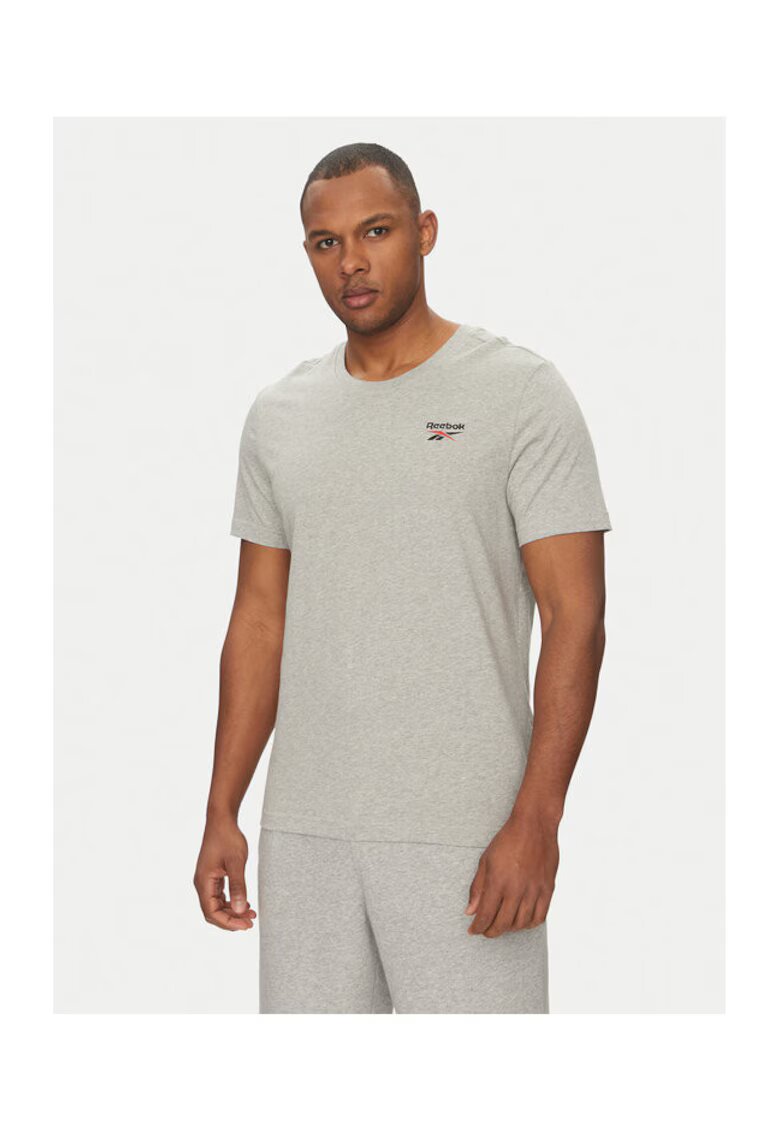 Reebok Tricou barbati 100221743 - Bumbac - Gri - Gri