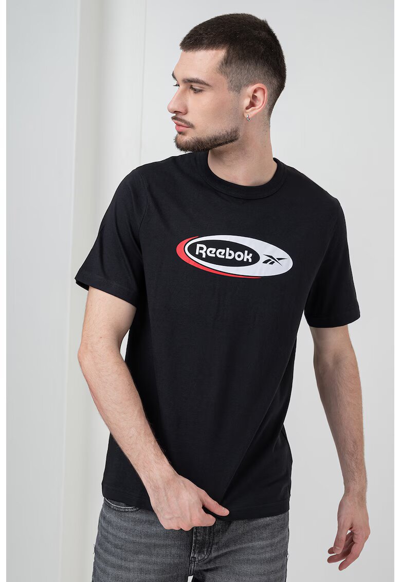 Reebok Tricou cu imprimeu logo Brand Proud - Rosu/Alb/Negru