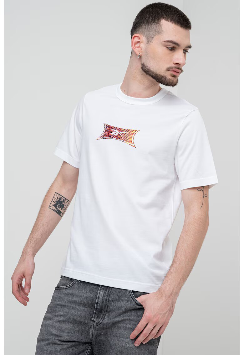 Reebok Tricou cu logo Hype - Rosu/Negru