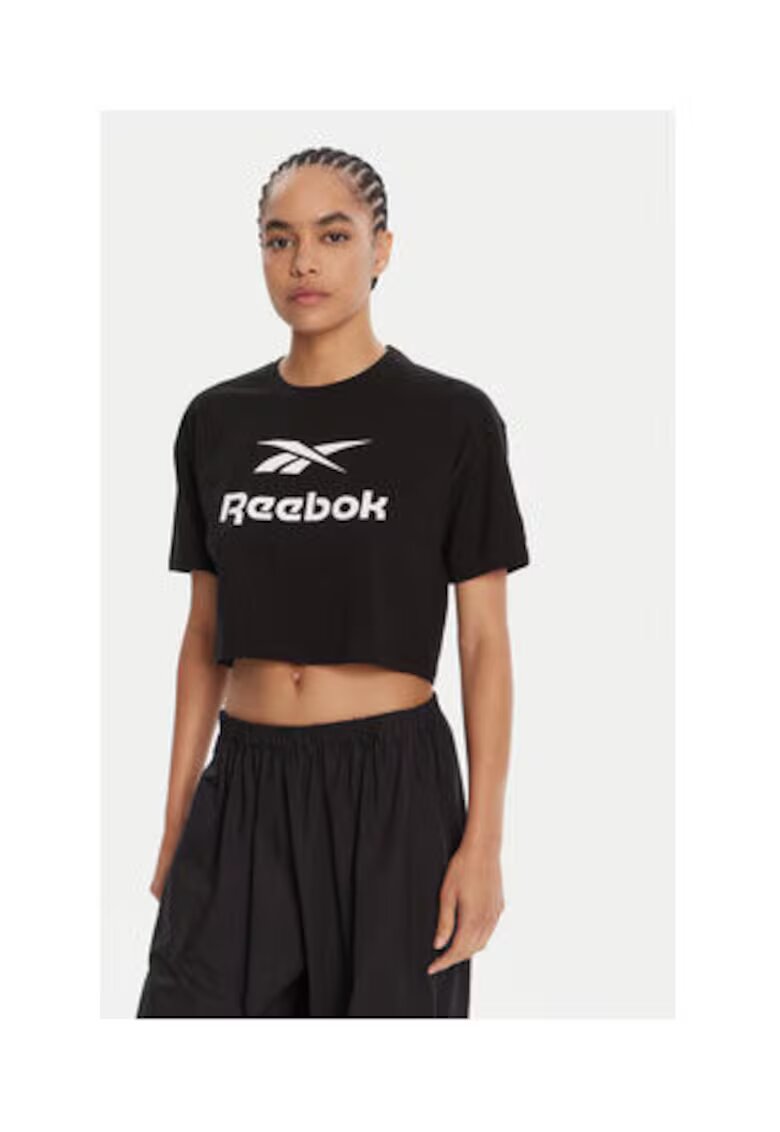 Reebok Tricou dama - negru - 100% bumbac -