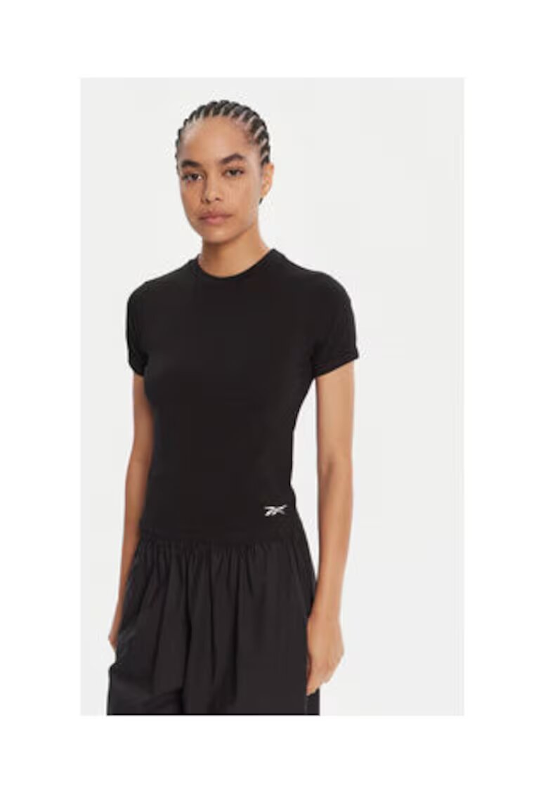 Reebok Tricou dama - negru - 95% bumbac - 5% elastan