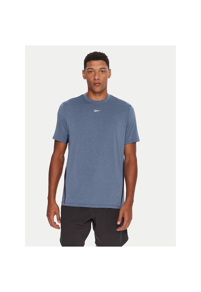 Reebok Tricou sport barbati albastru - material tehnic