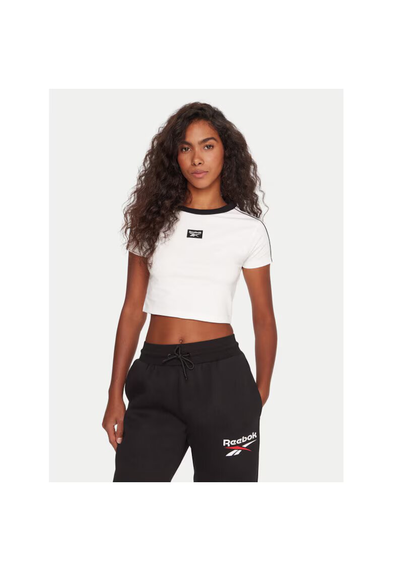 Reebok Tricou sport dama - alb - bumbac