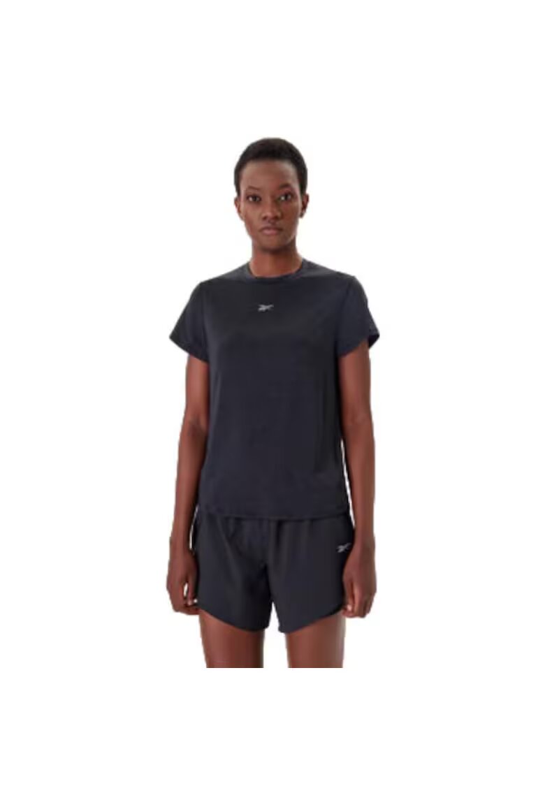 Reebok Tricou sport dama - poliester reciclat/elastan - negru
