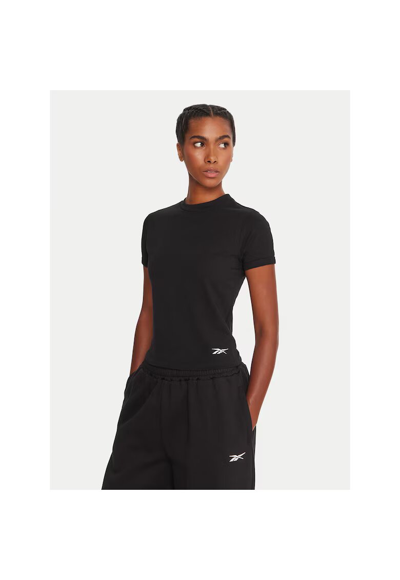 Reebok Tricou sport - negru - bumbac