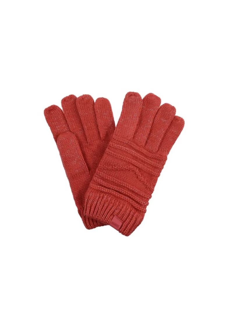 Regatta Manusi dama S/M - rosii - material elastic - sezon toamna-iarna - poliester